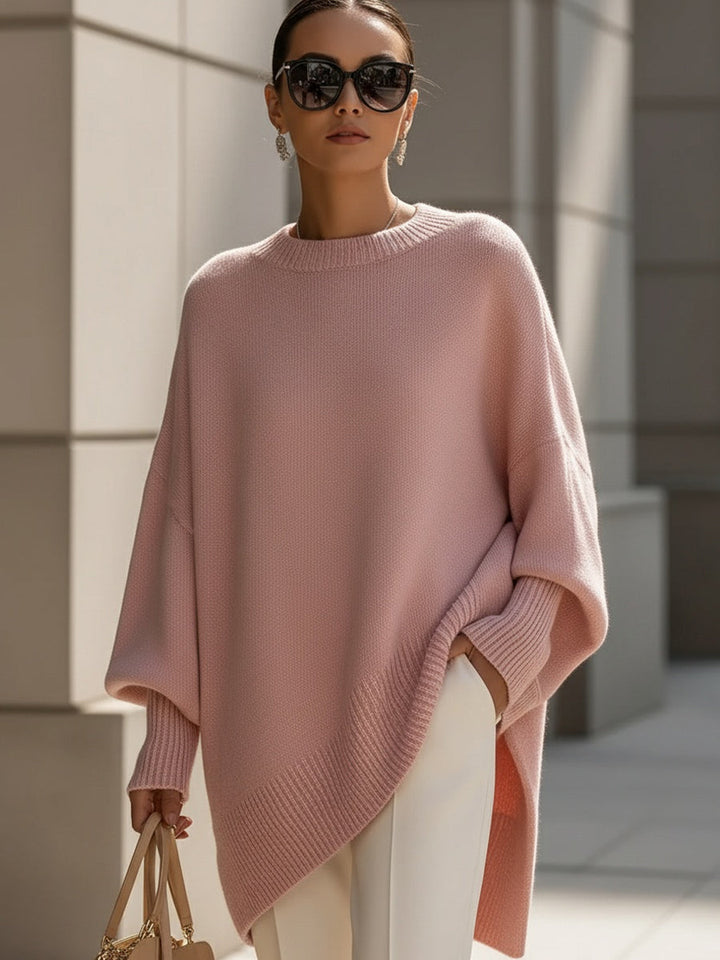 Gemütlicher Oversize Strickpullover mit Fledermausärmeln für Damen