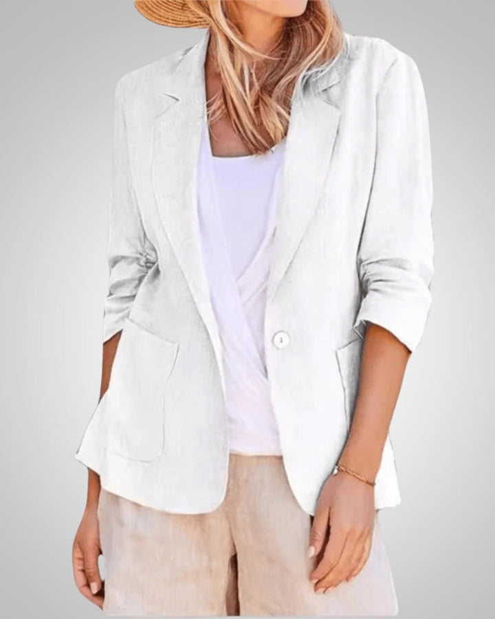 Eleganter Taillierter Blazer mit Knopf für Damen