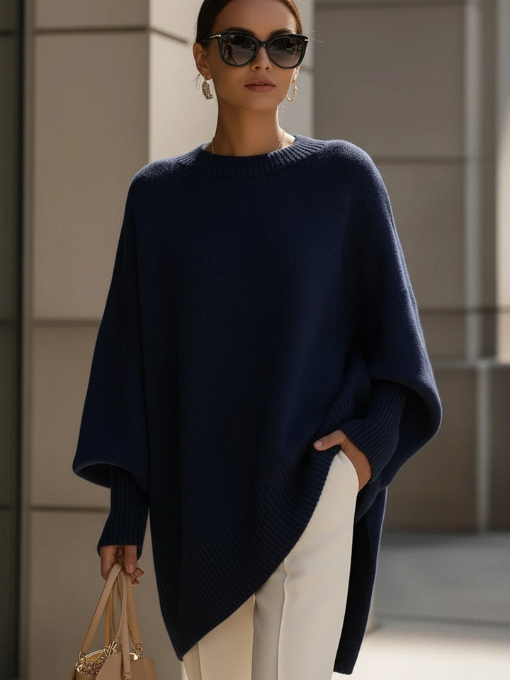 Gemütlicher Oversize Strickpullover mit Fledermausärmeln für Damen