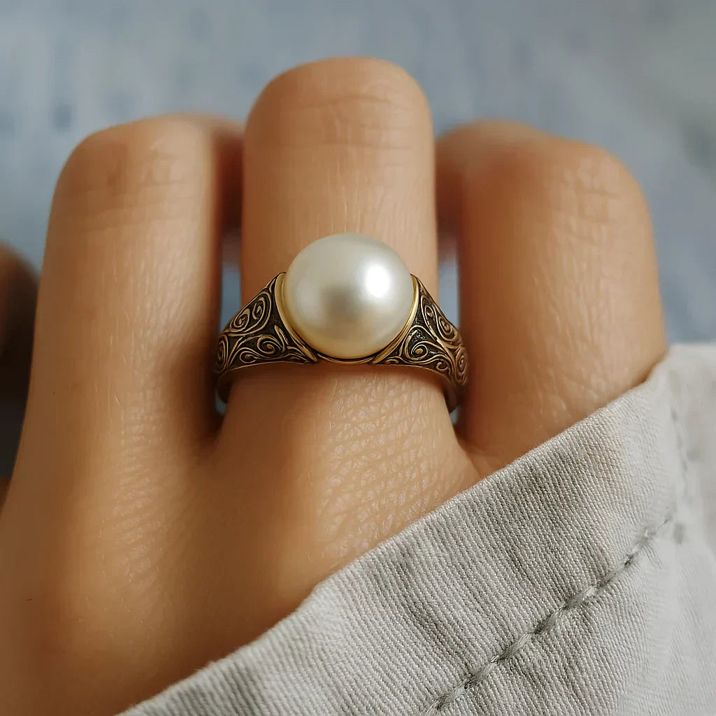 Vintage Goldfarbener Ring