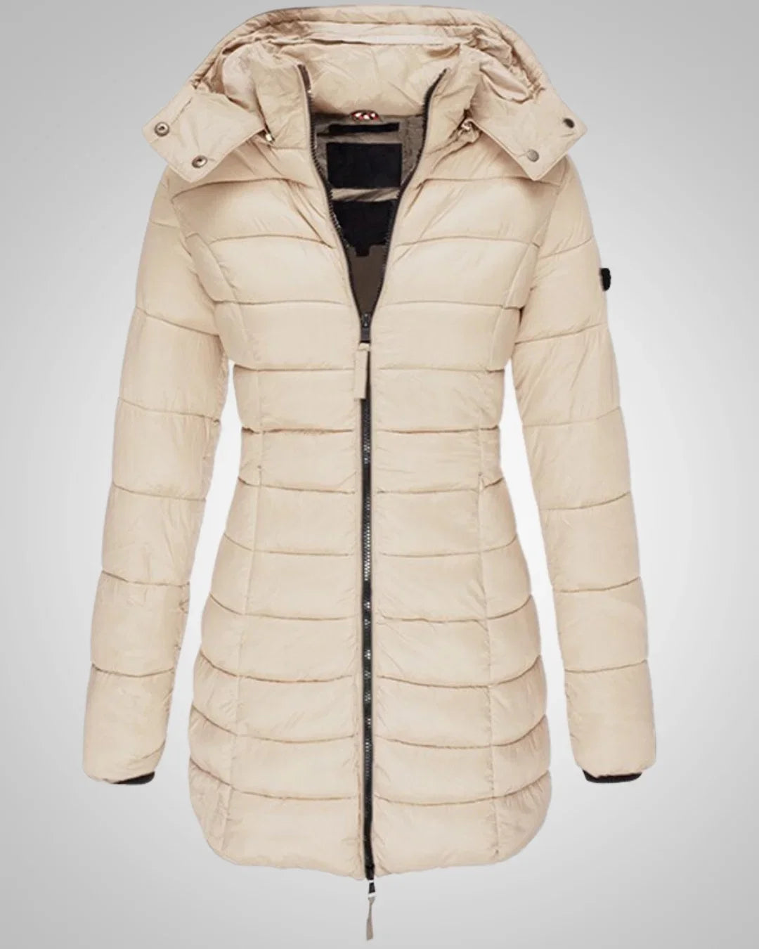 Warme Lange Daunenjacke mit Kapuze für Damen
