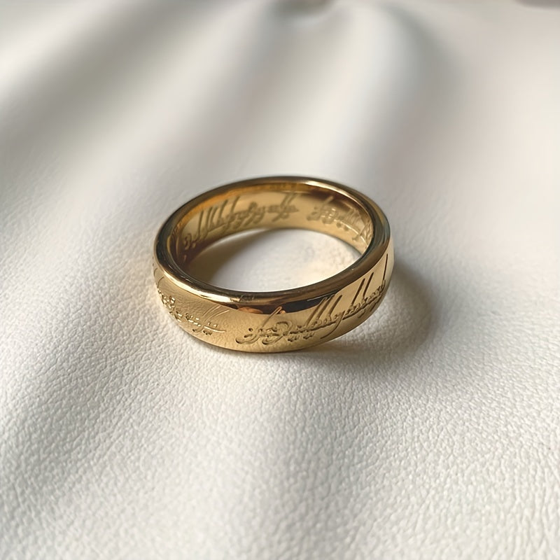 Goldfarbener Power Ring