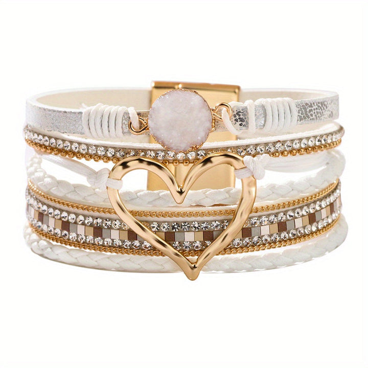 Bohème Mehrlagiges Lederarmband