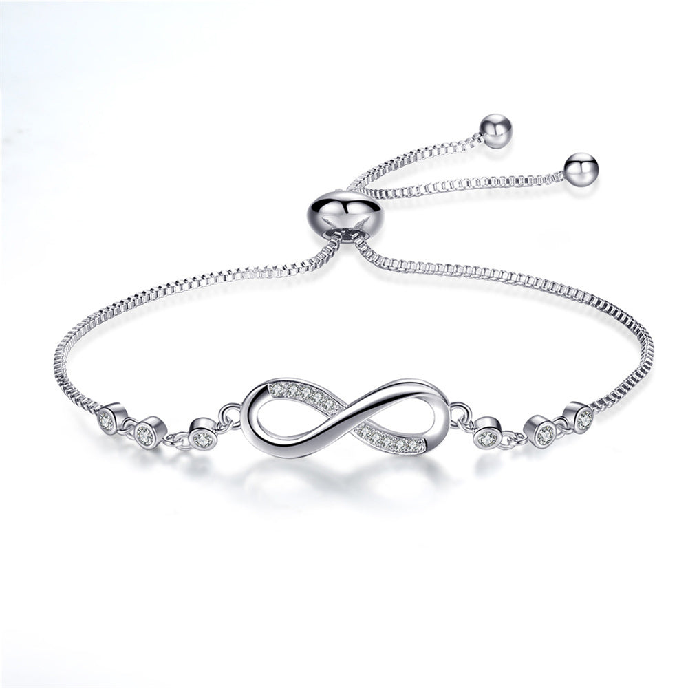 Schickes Roségoldfarben Unendlichkei Armband Verstellbar