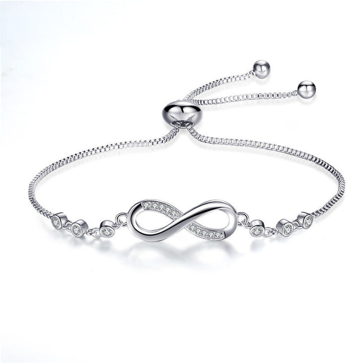 Schickes Roségoldfarben Unendlichkei Armband Verstellbar