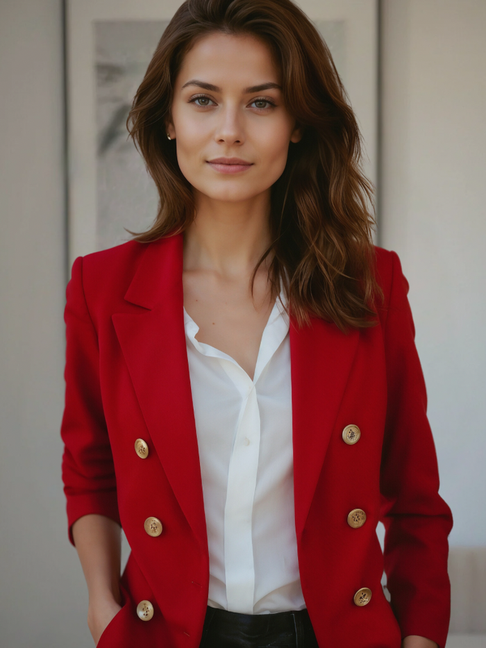Eleganter Doppelreiher Blazer für Damen