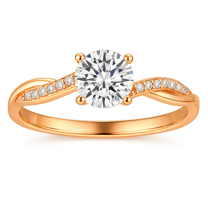 Eleganter Janes Goldfarbener Ring