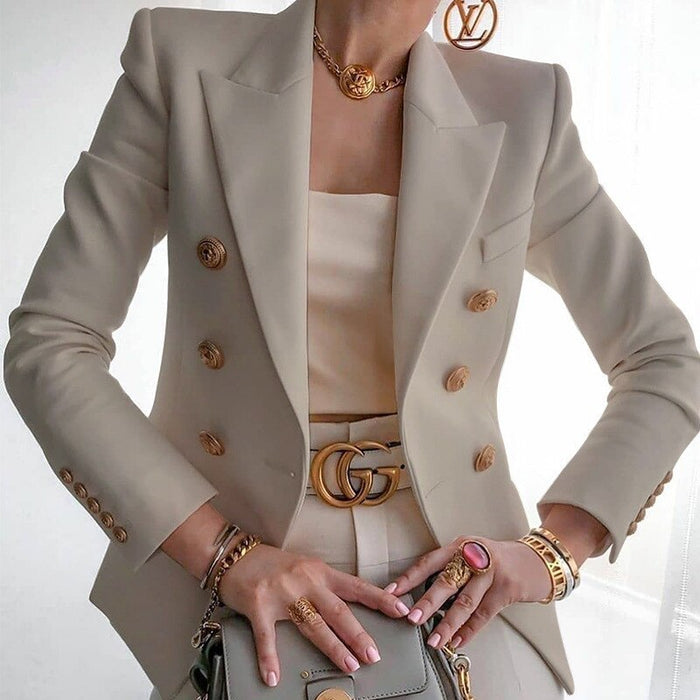 Eleganter Doppelreiher Blazer für Damen