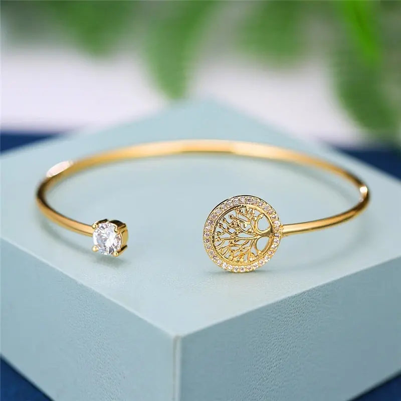 Zeitloses Lebensbaum Armband Verstellbar