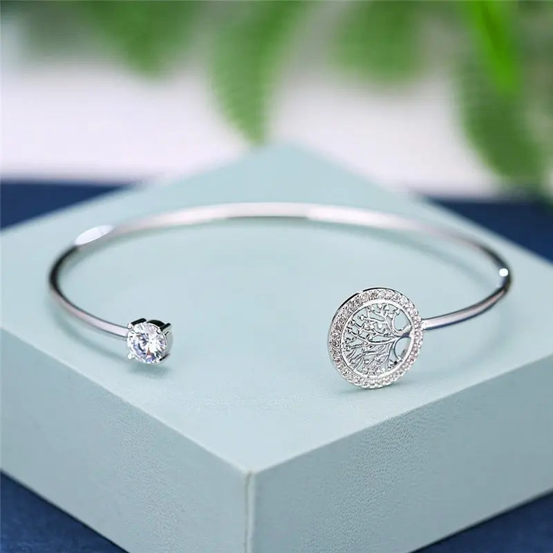Zeitloses Lebensbaum Armband Verstellbar
