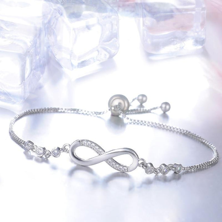 Schickes Roségoldfarben Unendlichkei Armband Verstellbar