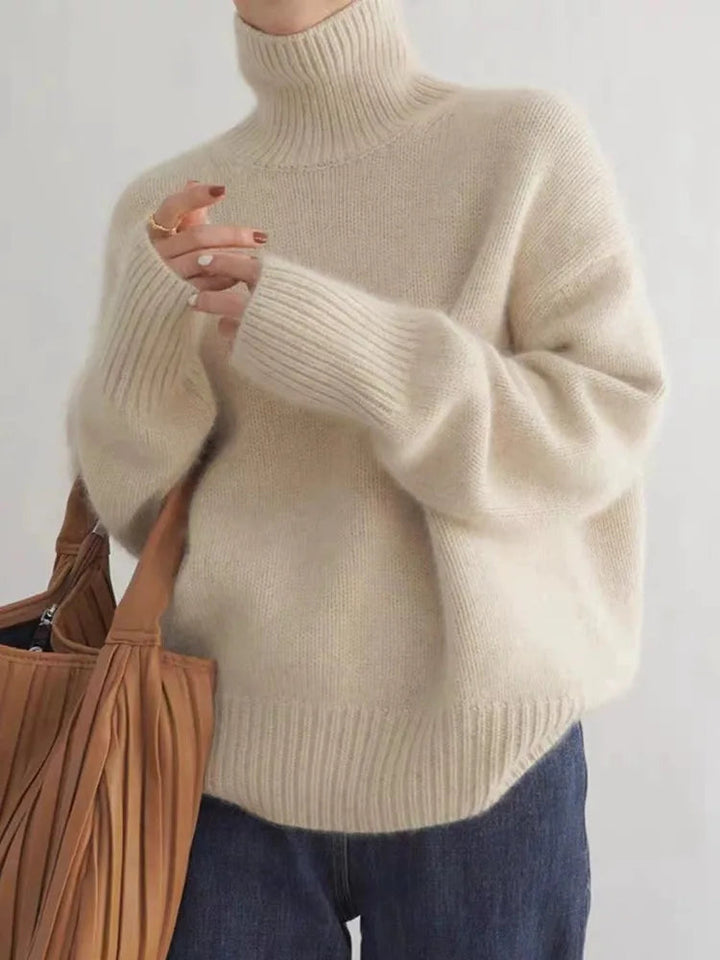 Eleganter Rollkragenpullover für Damen