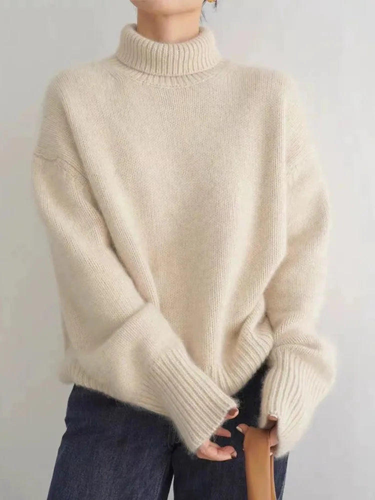 Eleganter Rollkragenpullover für Damen