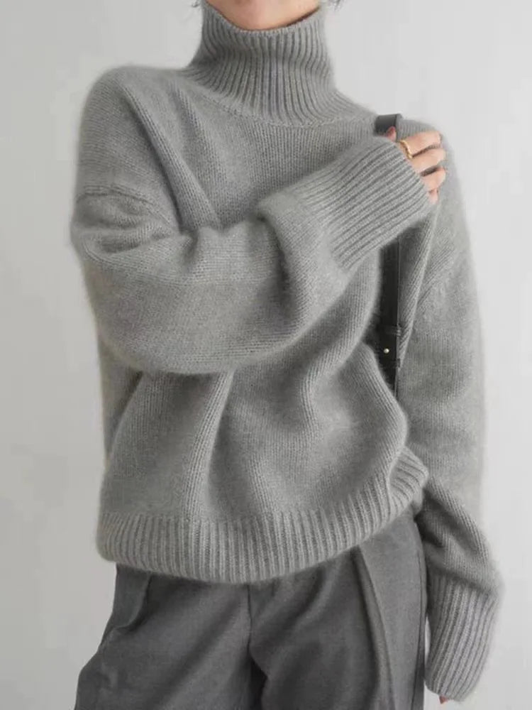 Eleganter Rollkragenpullover für Damen