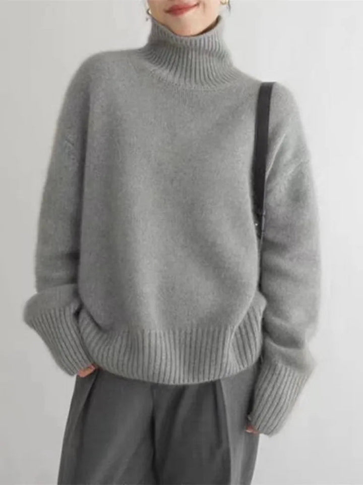 Eleganter Rollkragenpullover für Damen
