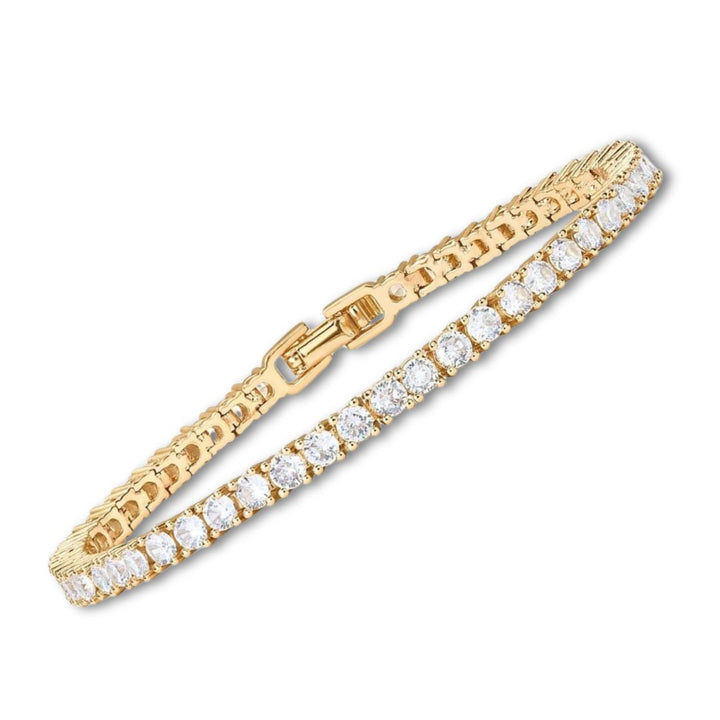 Goldfarbenes Moissanite Tennisarmband