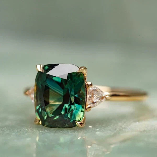 Vintage-inspirierter Edelstein Goldfarbener Ring