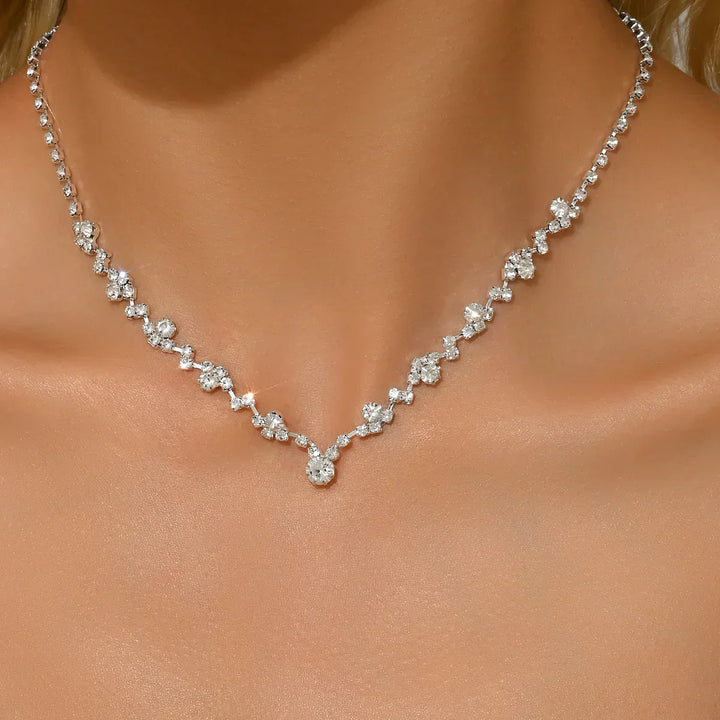 Elegante Braut Halskette
