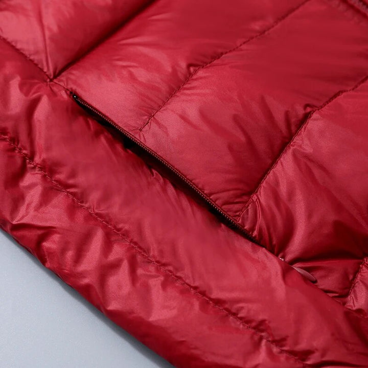 Warme Leichte Daunenjacke mit Kapuze für Damen