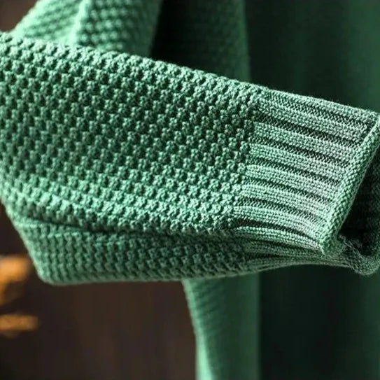 Gemütlicher Strickpullover mit Hohem Kragen für Damen