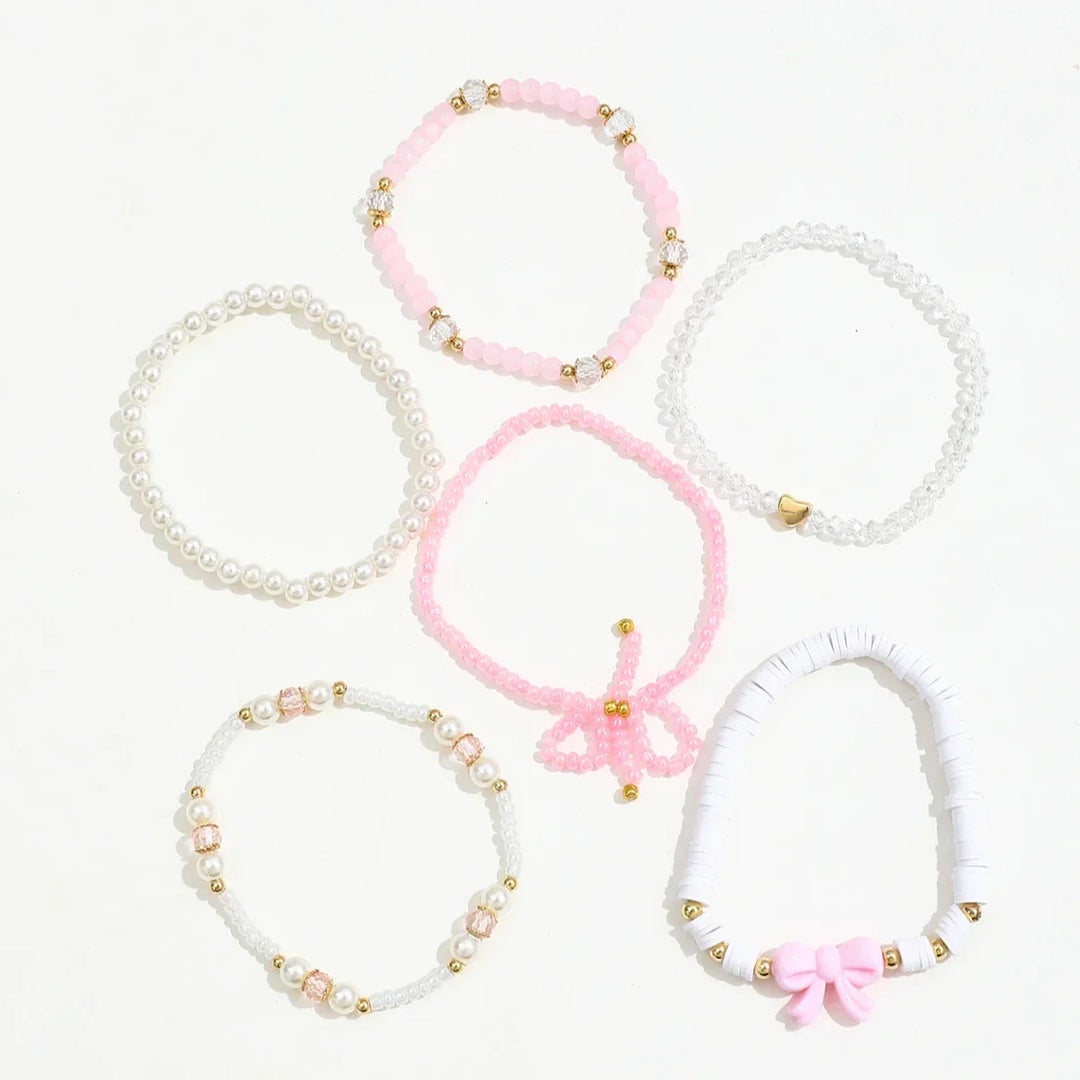 Liebe Schleifen Armband Set