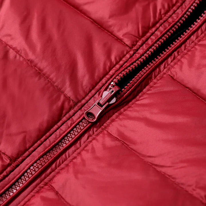 Warme Leichte Daunenjacke mit Kapuze für Damen