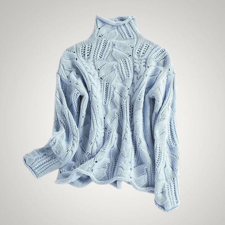 Gemütlicher Cable Knit Strickpullover für Damen
