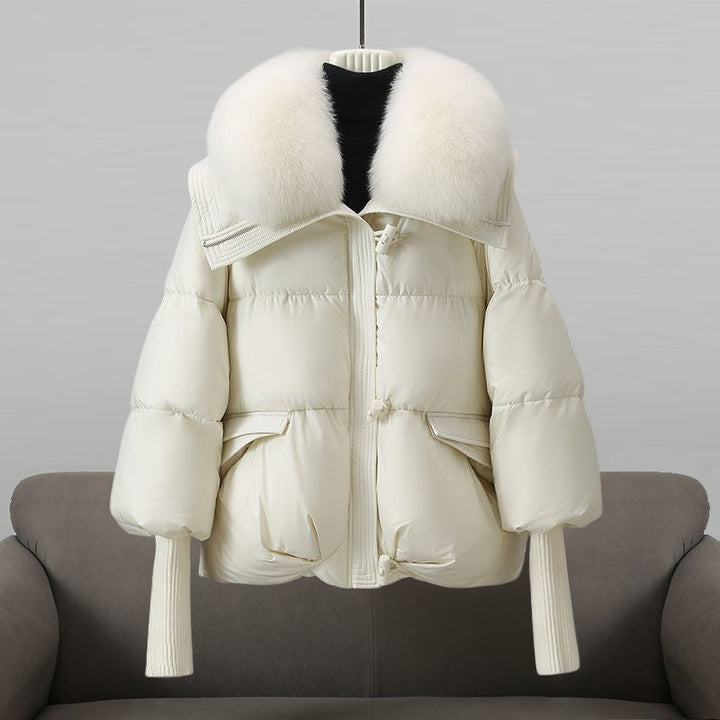 Warme Lange Puffer Winter Jacke für Damen