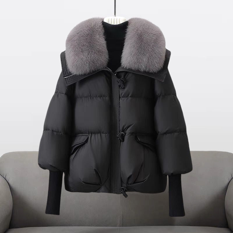 Warme Lange Puffer Winter Jacke für Damen