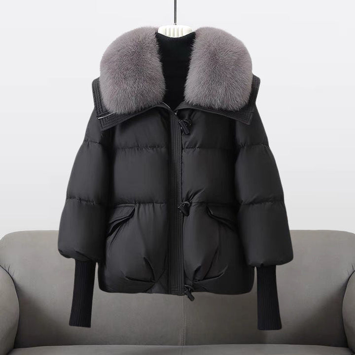 Warme Lange Puffer Winter Jacke für Damen