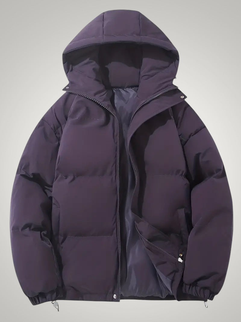 Warme Puffer Daunenjacke mit Kapuze für Damen