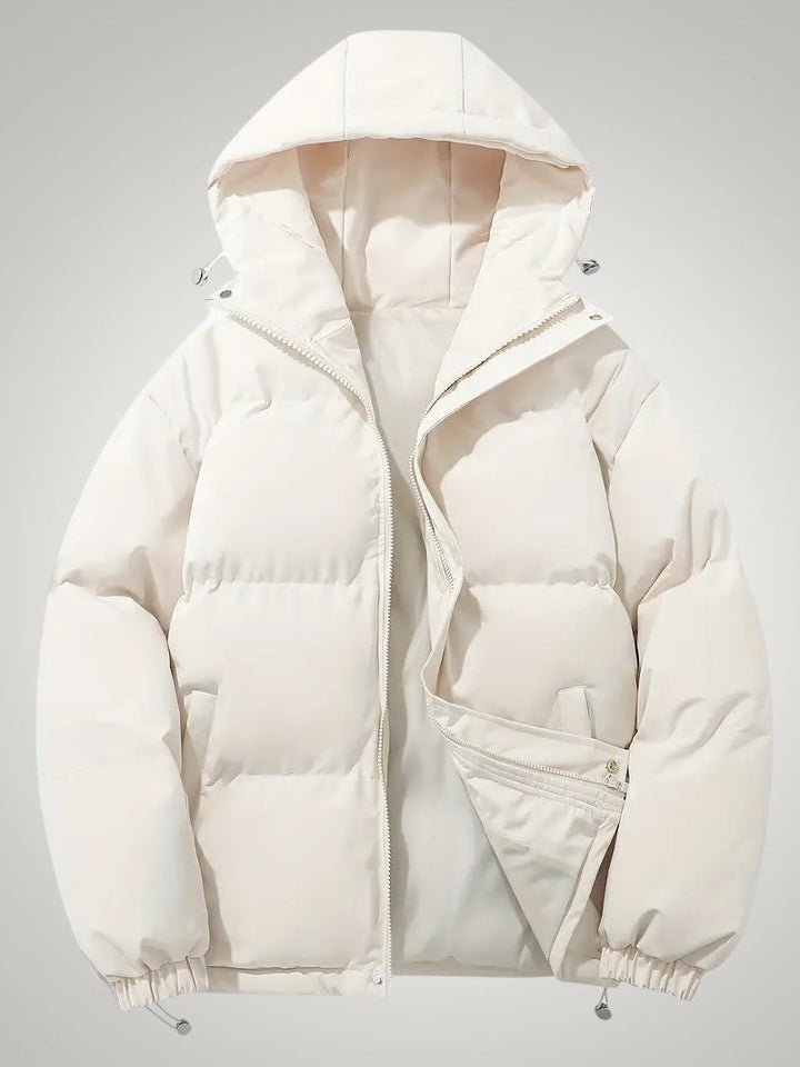 Warme Puffer Daunenjacke mit Kapuze für Damen