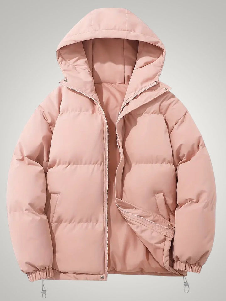 Warme Puffer Daunenjacke mit Kapuze für Damen