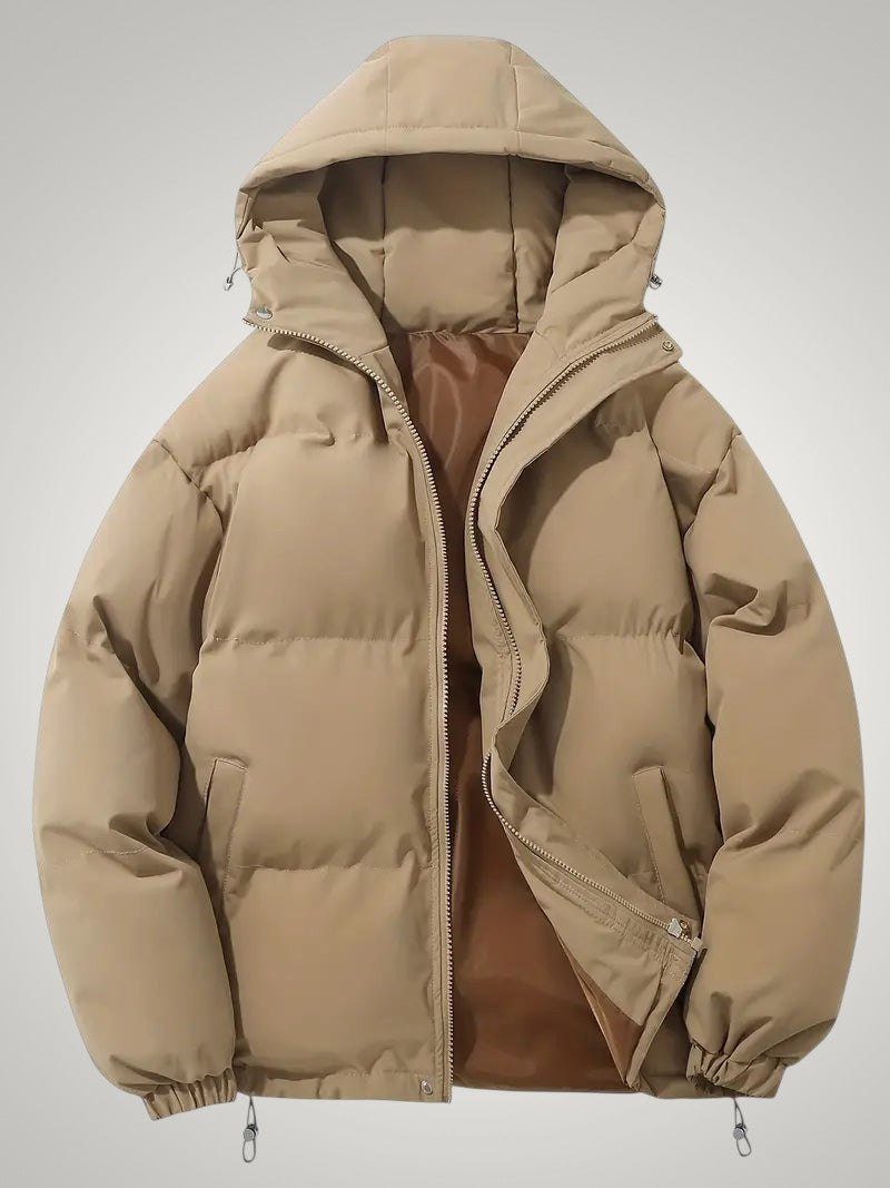 Warme Puffer Daunenjacke mit Kapuze für Damen