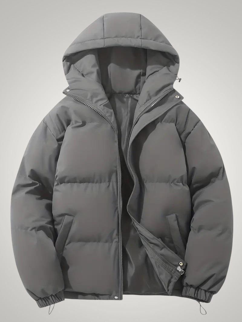 Warme Puffer Daunenjacke mit Kapuze für Damen