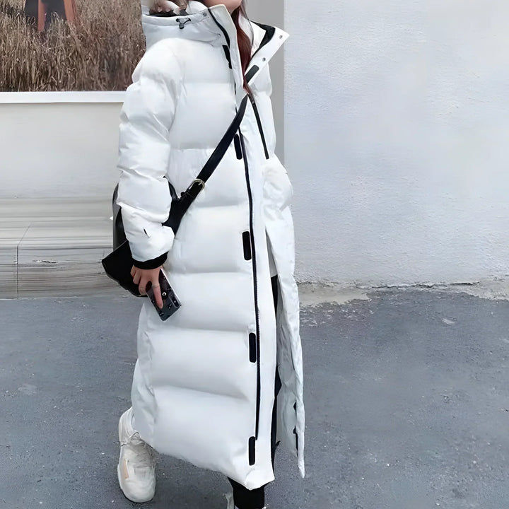 Warme Lange Winter Daunenjacke mit Kapuze für Damen