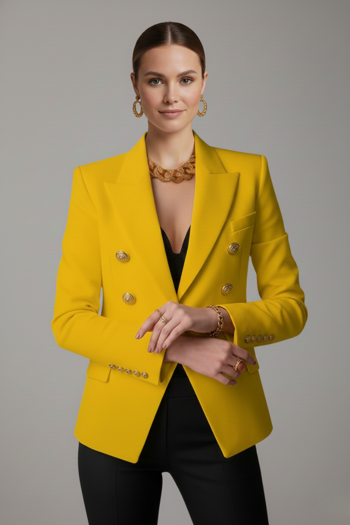 Eleganter Taillierter Blazer mit Revers für Damen