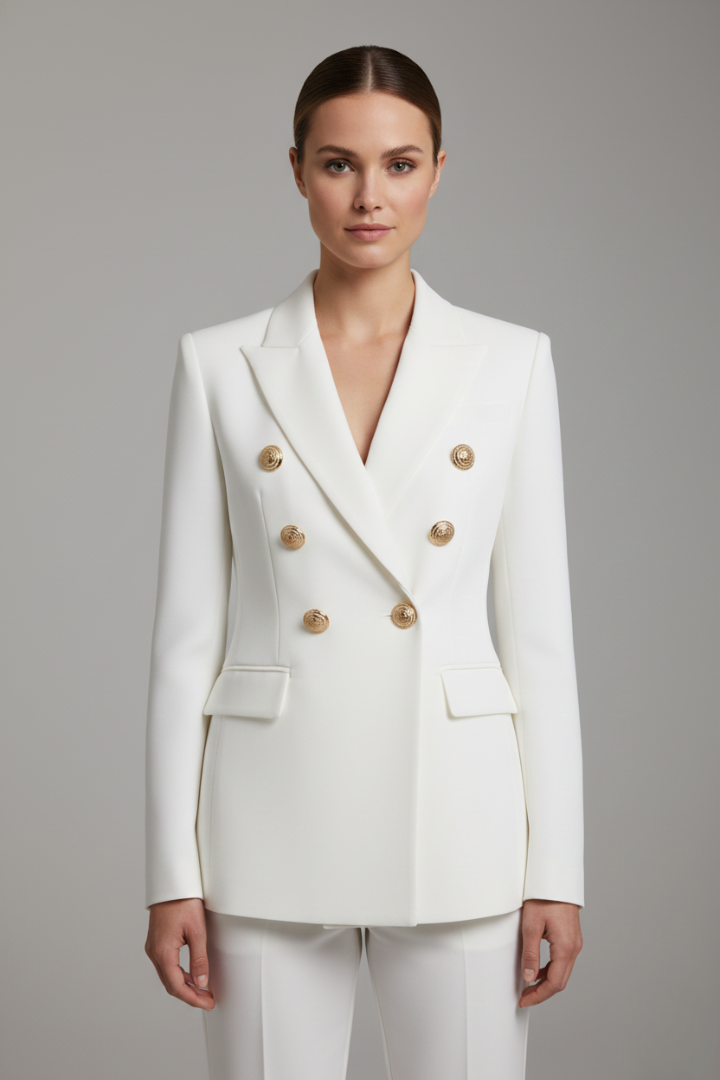 Eleganter Taillierter Blazer mit Revers für Damen