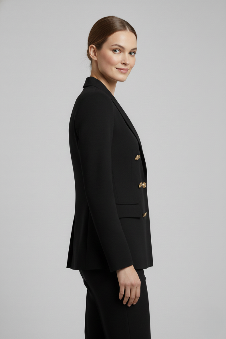 Eleganter Taillierter Blazer mit Revers für Damen