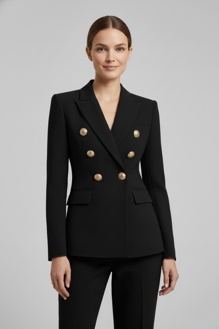 Eleganter Taillierter Blazer mit Revers für Damen