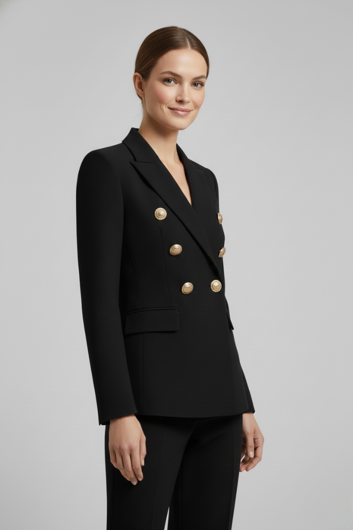 Eleganter Taillierter Blazer mit Revers für Damen