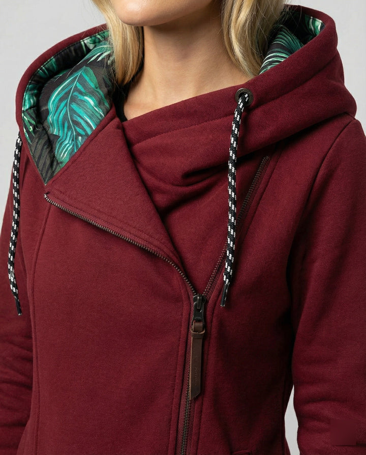 Warme Lange Winterjacke mit Kapuze für Damen