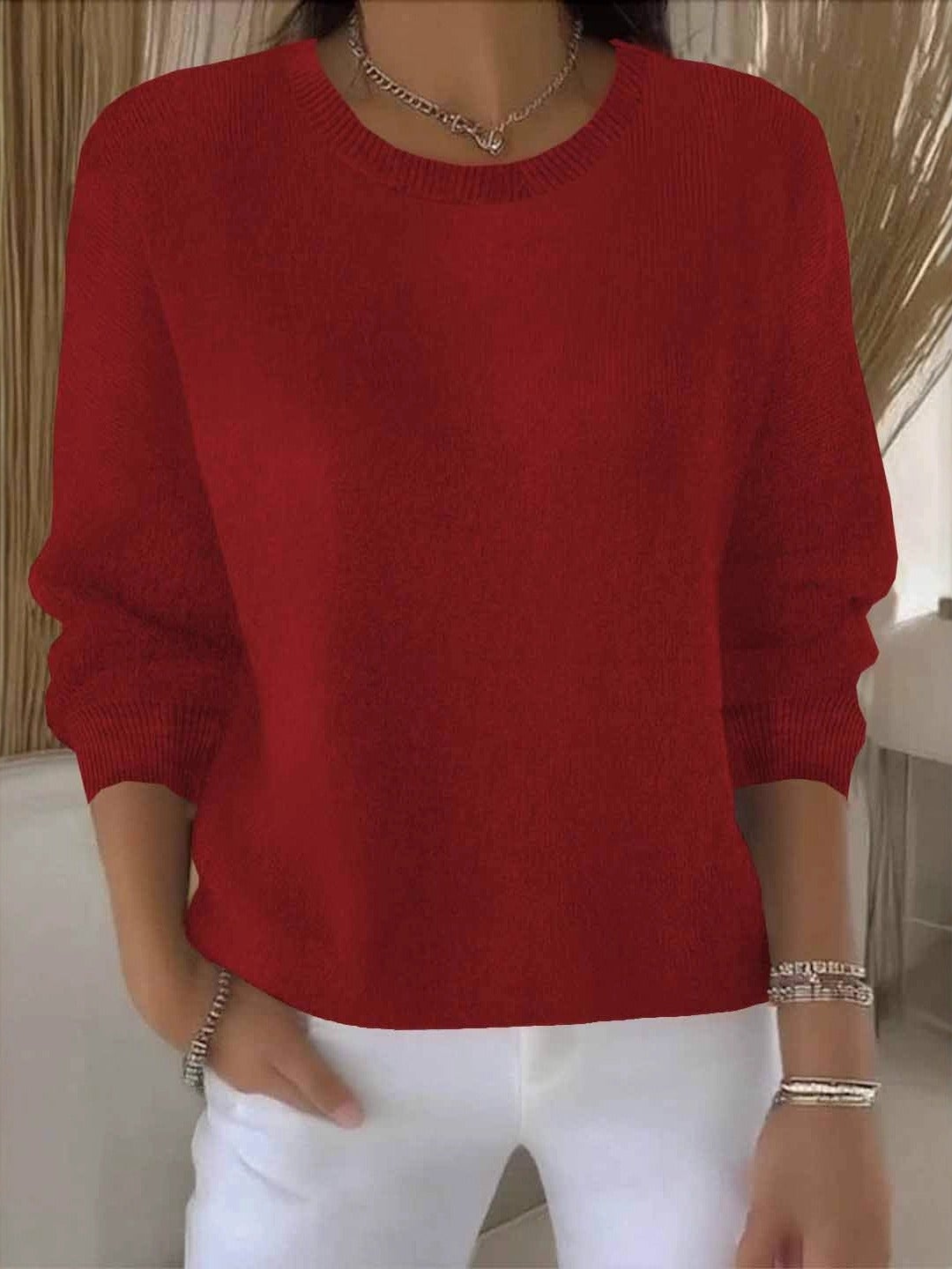 Klassischer Damen Pullover für den Winter