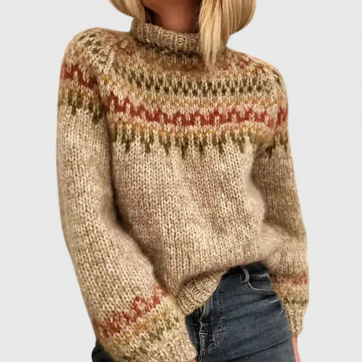 Gemütlicher Norweger Pullover für Damen