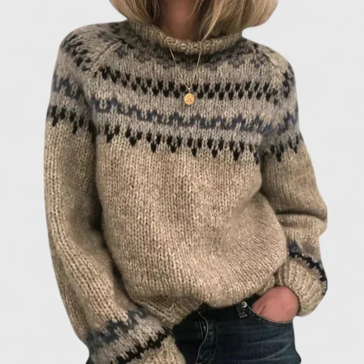 Gemütlicher Norweger Pullover für Damen
