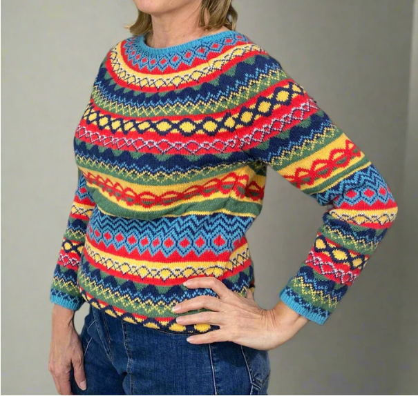 Gemütlicher Gestreifter Pullover für Damen