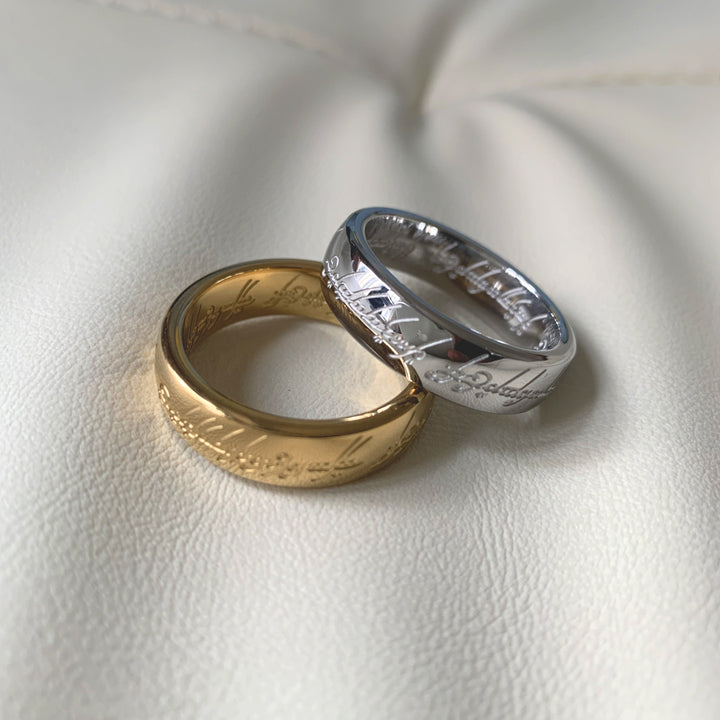 Goldfarbener Power Ring