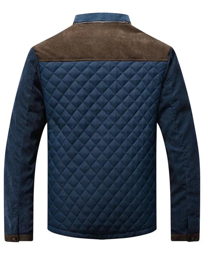 Klassische Steppjacke mit Stehkragen für Herren