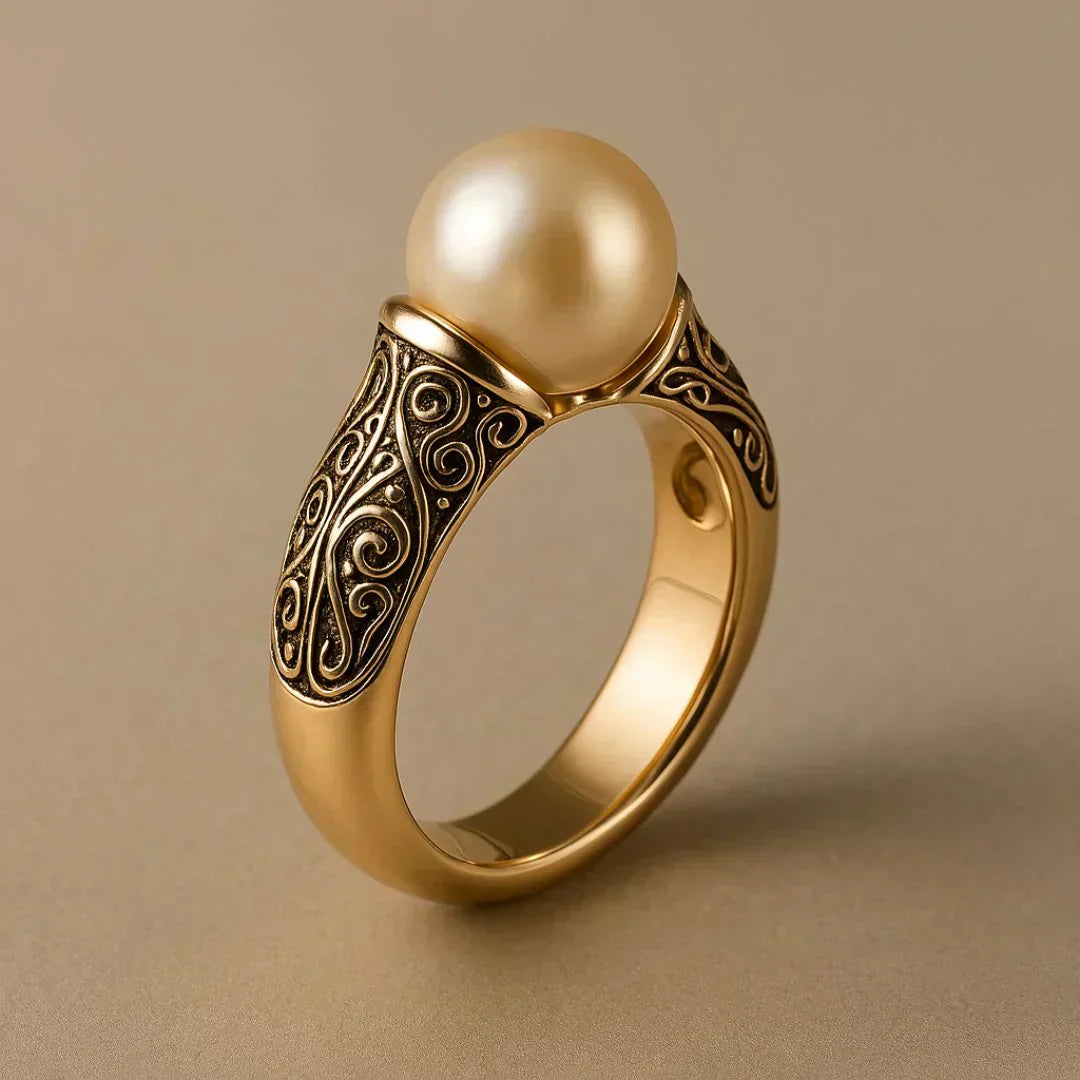 Vintage Goldfarbener Ring