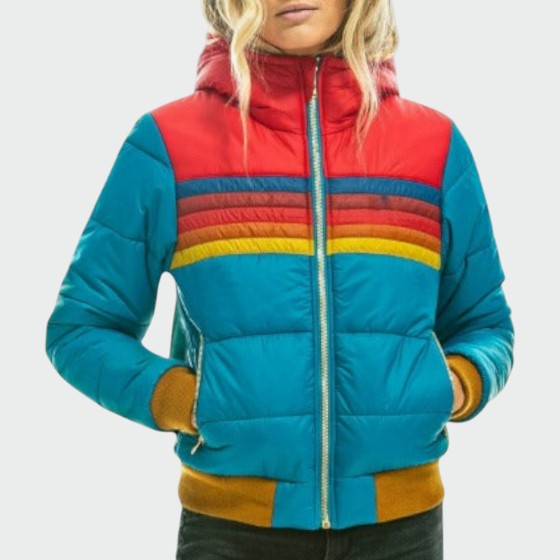 Zeitlose Wasserdichte Steppjacke mit Kapuze für Damen